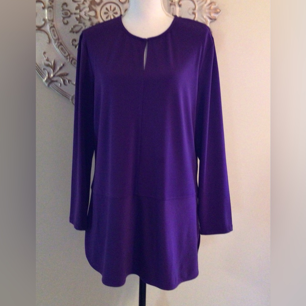 LAUREN Ralph Lauren Purple Long Top Sz XL